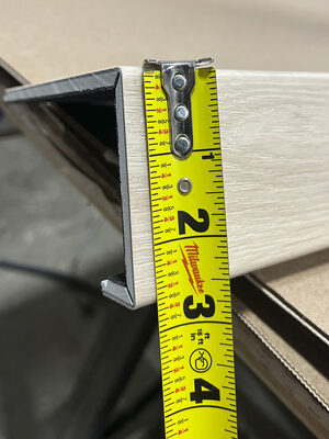 Up to 2.5” Nosing Height